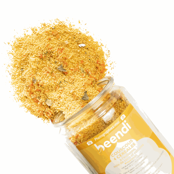 beendi COUSCOUS 4 CÉRÉALES à l'indienne noix de coco curcuma*